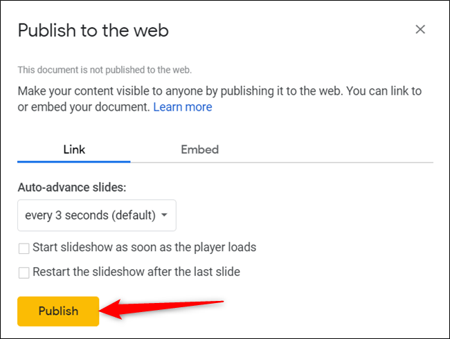 How to share Google Docs, Sheets or Slides files as web pages Picture 15
