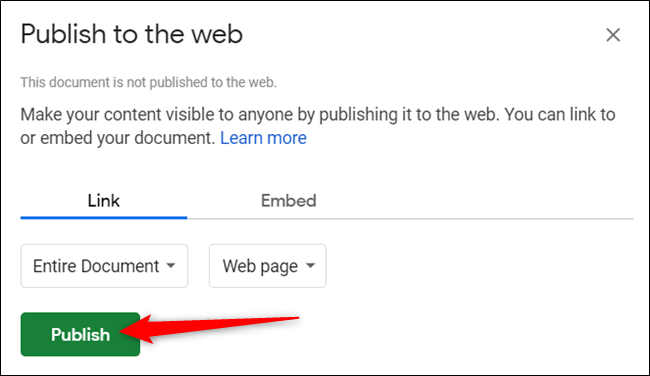 How to share Google Docs, Sheets or Slides files as web pages Picture 9
