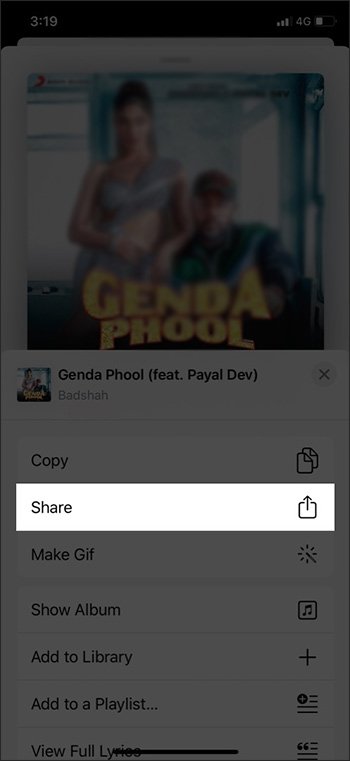 How to share music from Apple Music to Facebook, Instagram Picture 2