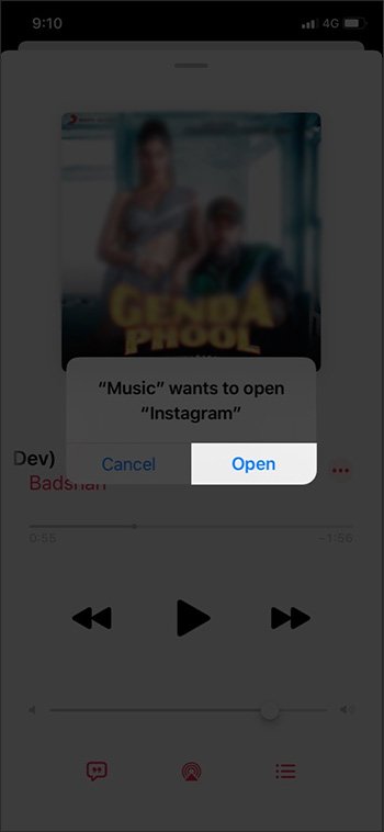 How to share music from Apple Music to Facebook, Instagram Picture 5