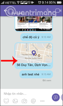 How to share phone numbers and locations on Viber Picture 11