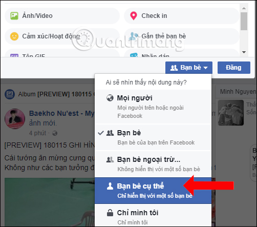 How to share private Facebook posts with specific groups Picture 4