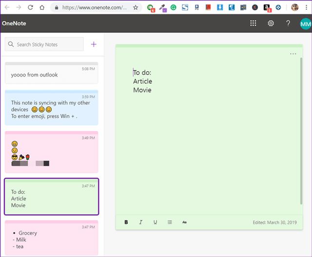 How to share Sticky Notes between computers Picture 8