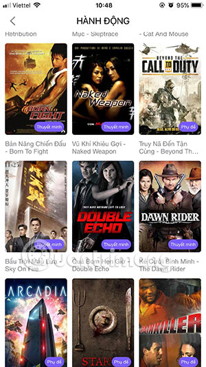 How to share videos and movies on Mocha with Facebook, Messenger, Gmail ... Picture 6