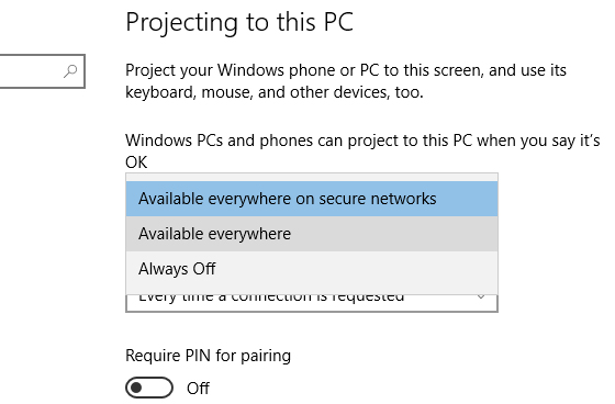 How to share Windows 10 Mobile screen on PC via WiFi Picture 3