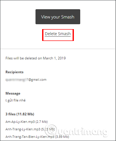 How to share your self-destruct file on Smash Picture 11