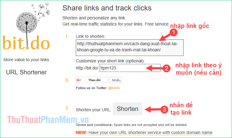 How to shorten links quickly - Top 5 free link shortening websites are used the most today Picture 8