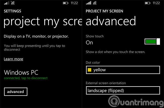 How to show and display screen of Windows Phone on computer Picture 3