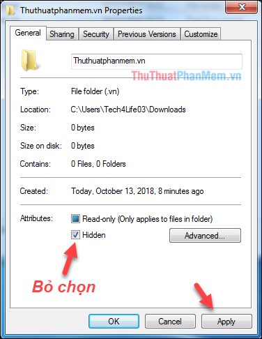 How to show hidden files, hidden folders in Windows 10, Windows 7 Picture 11