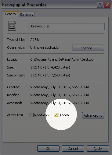 How to show / hide files, folders on Windows computers Picture 7