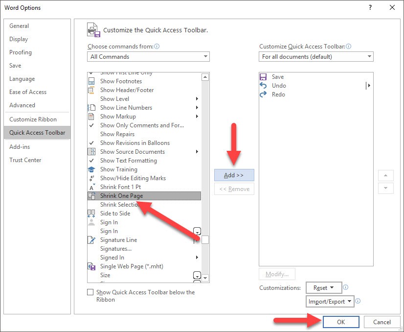 How to shrink the text in Word Picture 14