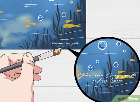 How to Sign a Painting Picture 10