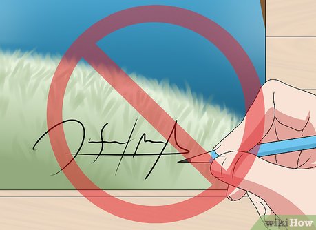How to Sign a Painting Picture 4