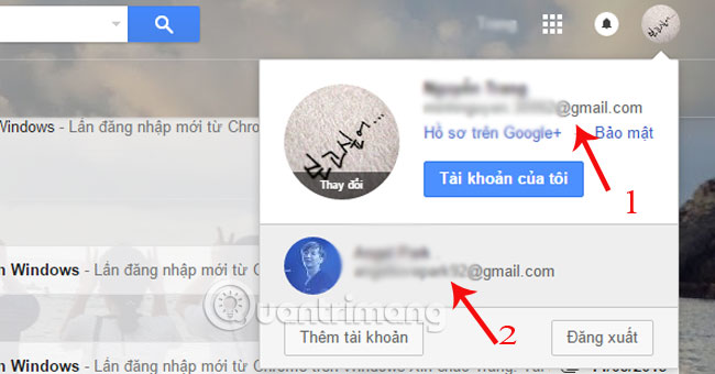 How to sign in to Gmail, sign in to multiple Gmail accounts at the same time Picture 6