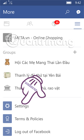 How to sign out for Messenger on Android, iPhone and Windows Phone Picture 16