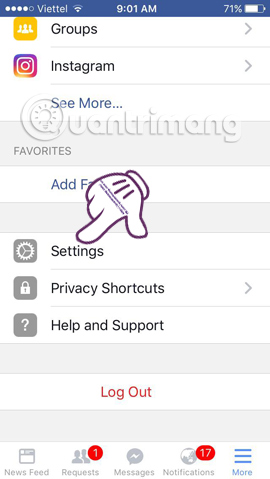 How to sign out for Messenger on Android, iPhone and Windows Phone Picture 2