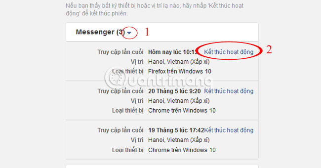 How to sign out for Messenger on Android, iPhone and Windows Phone Picture 24