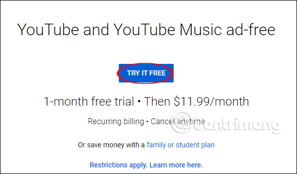 How To Sign Up For A Youtube Premium Trial