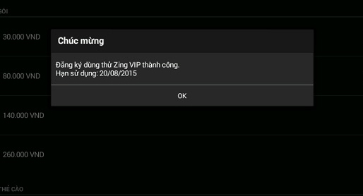 How to sign up for a Zing account VIP downloads high quality music Picture 5