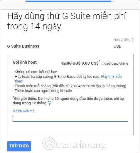 How to sign up for G Suite to use Google Meet Picture 8