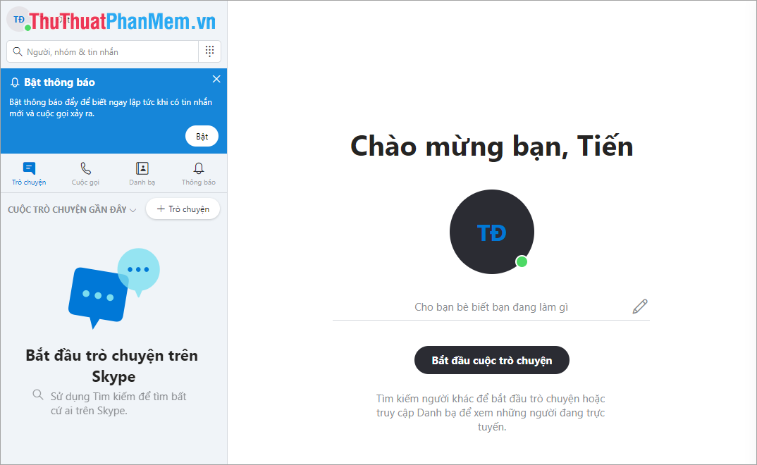 How to sign up for Skype, create a Skype account, set up a Skype nick to chat with friends Picture 10