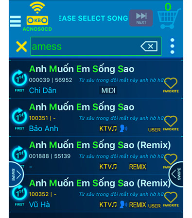 How to sing karaoke by phone and USB on speaker pull Acnos Picture 5