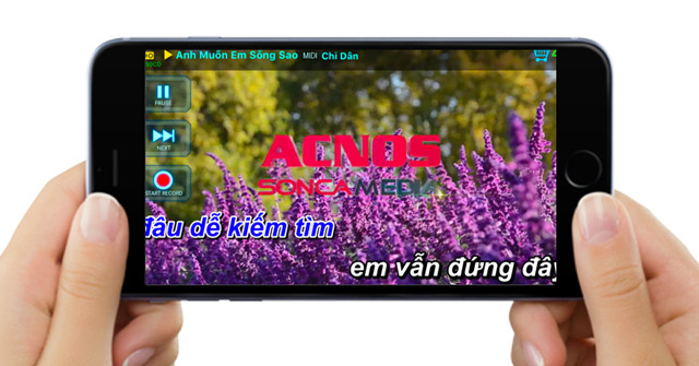 How to sing karaoke by phone and USB on speaker pull Acnos Picture 9