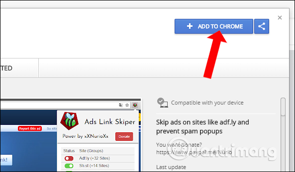 How to skip file loading time with 3 utilities on Chrome Picture 1