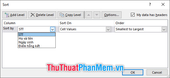 How to sort data in Excel Ascending and descending, according to ABC Picture 10
