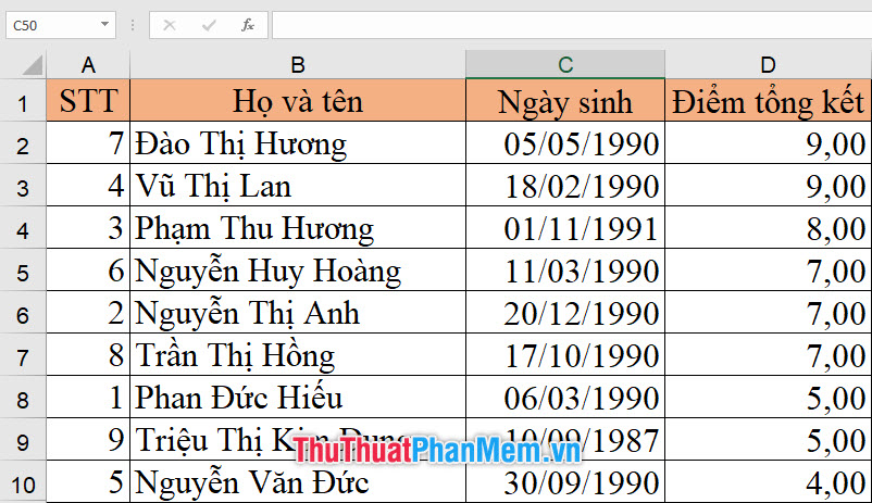 How to sort data in Excel Ascending and descending, according to ABC Picture 13