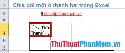How to split 1 cell into 2 cells in Excel - Split cells in Excel Picture 1
