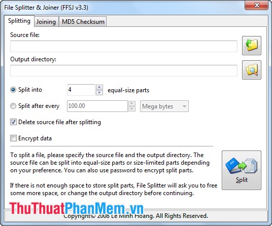 How to split and join files with FFSJ Picture 2