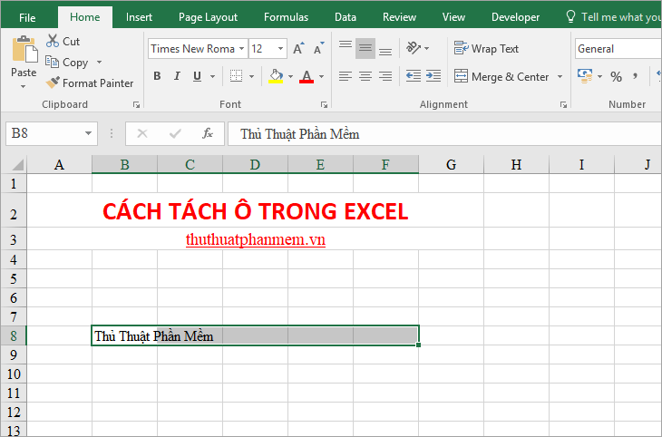 How to split cells, combine cells in Excel Picture 12
