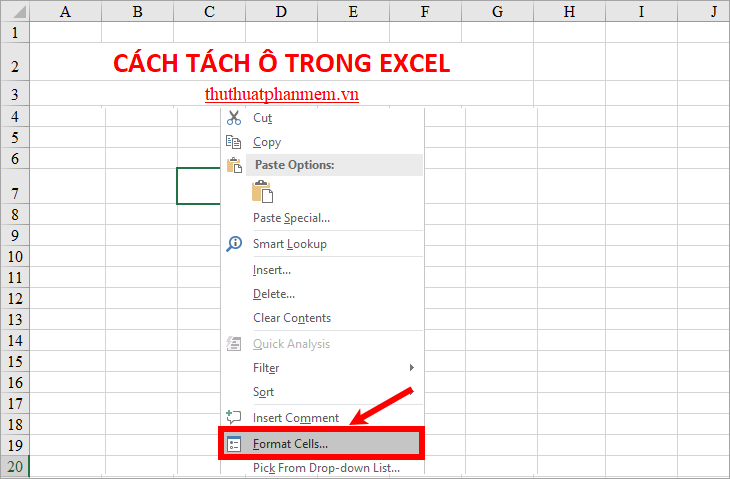 How to split cells, combine cells in Excel Picture 13