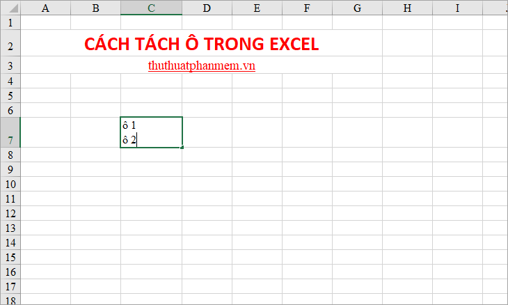 How to split cells, combine cells in Excel Picture 16