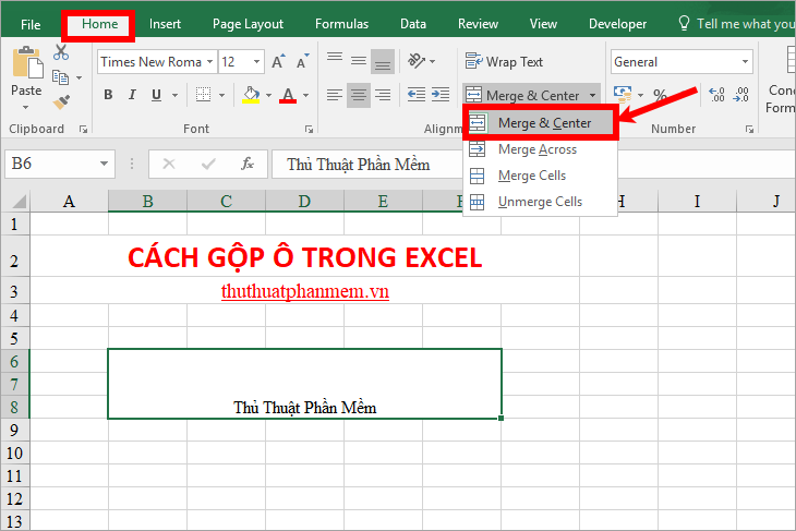 How to split cells, combine cells in Excel Picture 3
