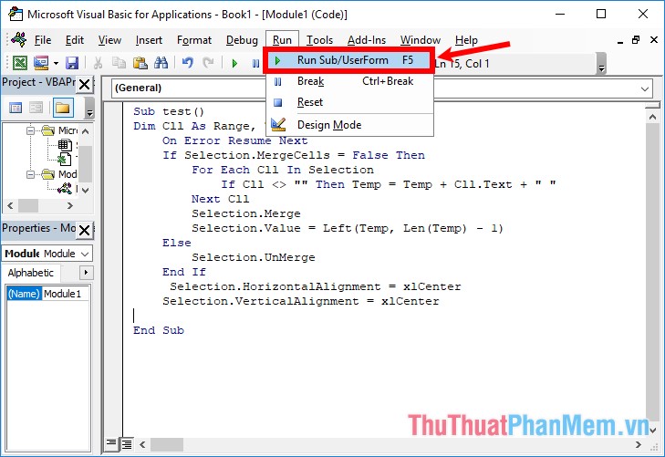 How to split cells, combine cells in Excel Picture 8