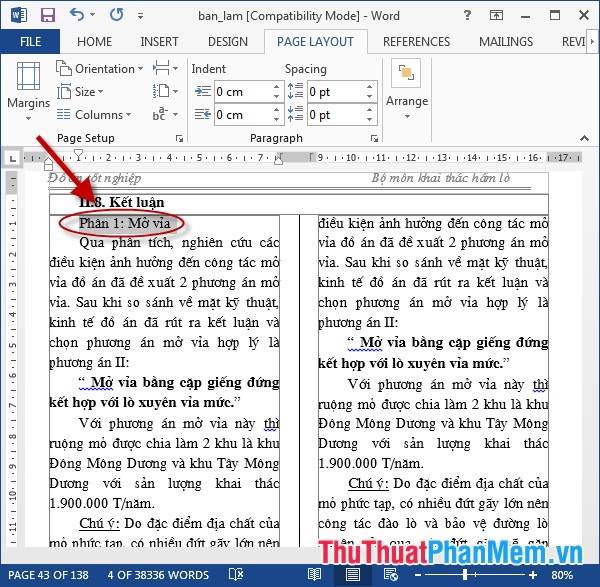 How to split columns in Word and tips or handle columns in Word Picture 13