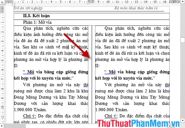 How to split columns in Word and tips or handle columns in Word Picture 17