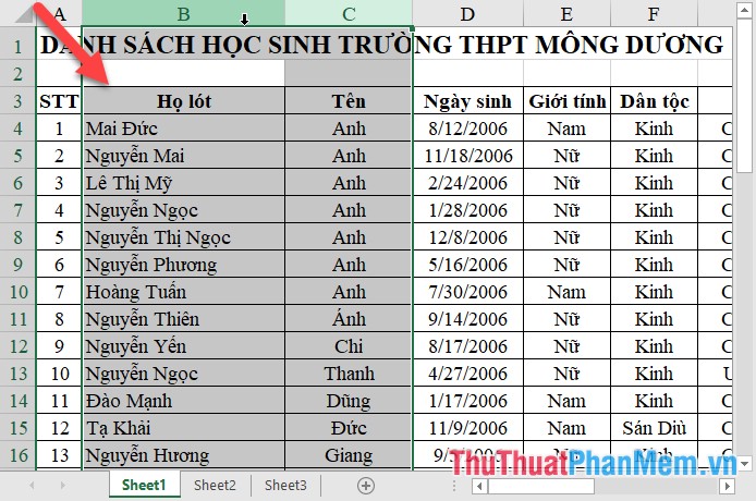 How to split, merge first name in Excel Picture 12