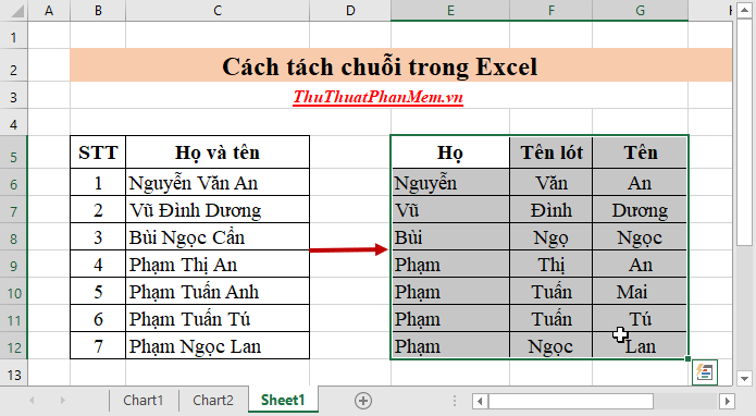 How to split strings in Excel Picture 13