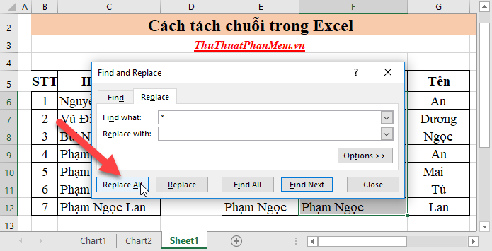 How to split strings in Excel Picture 8