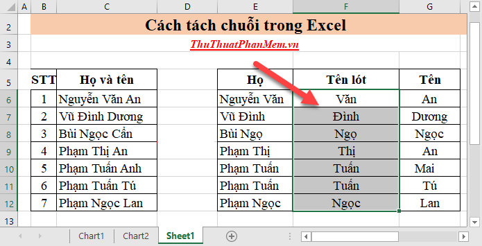 How to split strings in Excel Picture 9