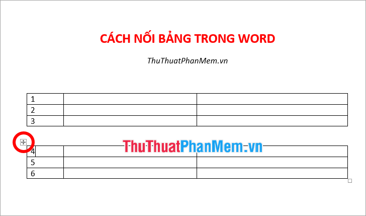 How to split tables and join tables in Word Picture 5