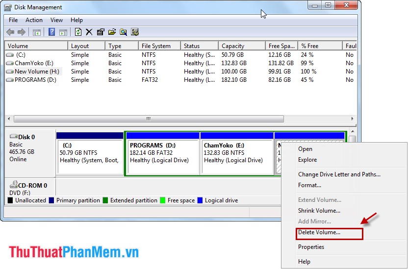 How to split the drive, including a hard drive in Windows Picture 11