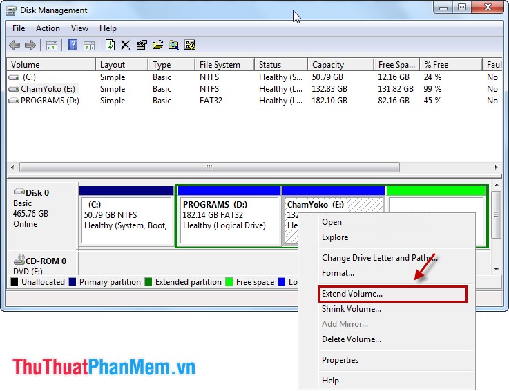 How to split the drive, including a hard drive in Windows Picture 13