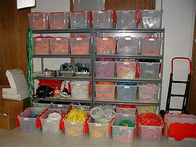 How to stack cable bundles in the server room Picture 6