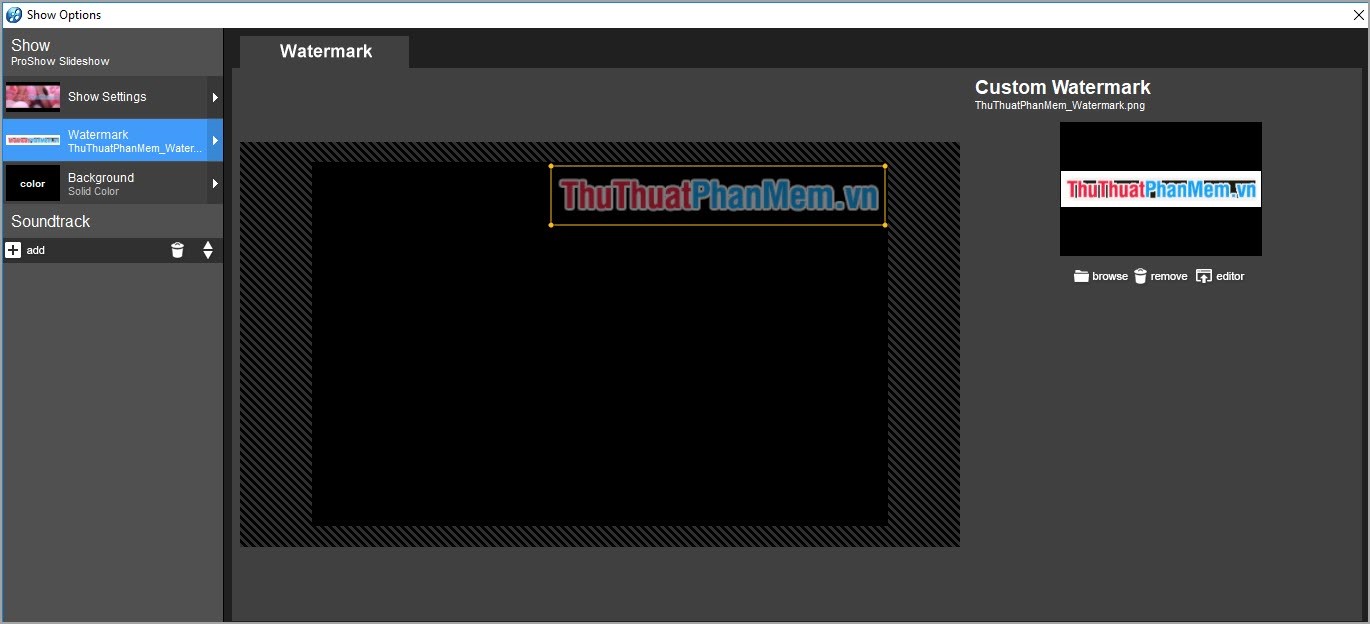 How to stamp video copyright by inserting the Logo Picture 12