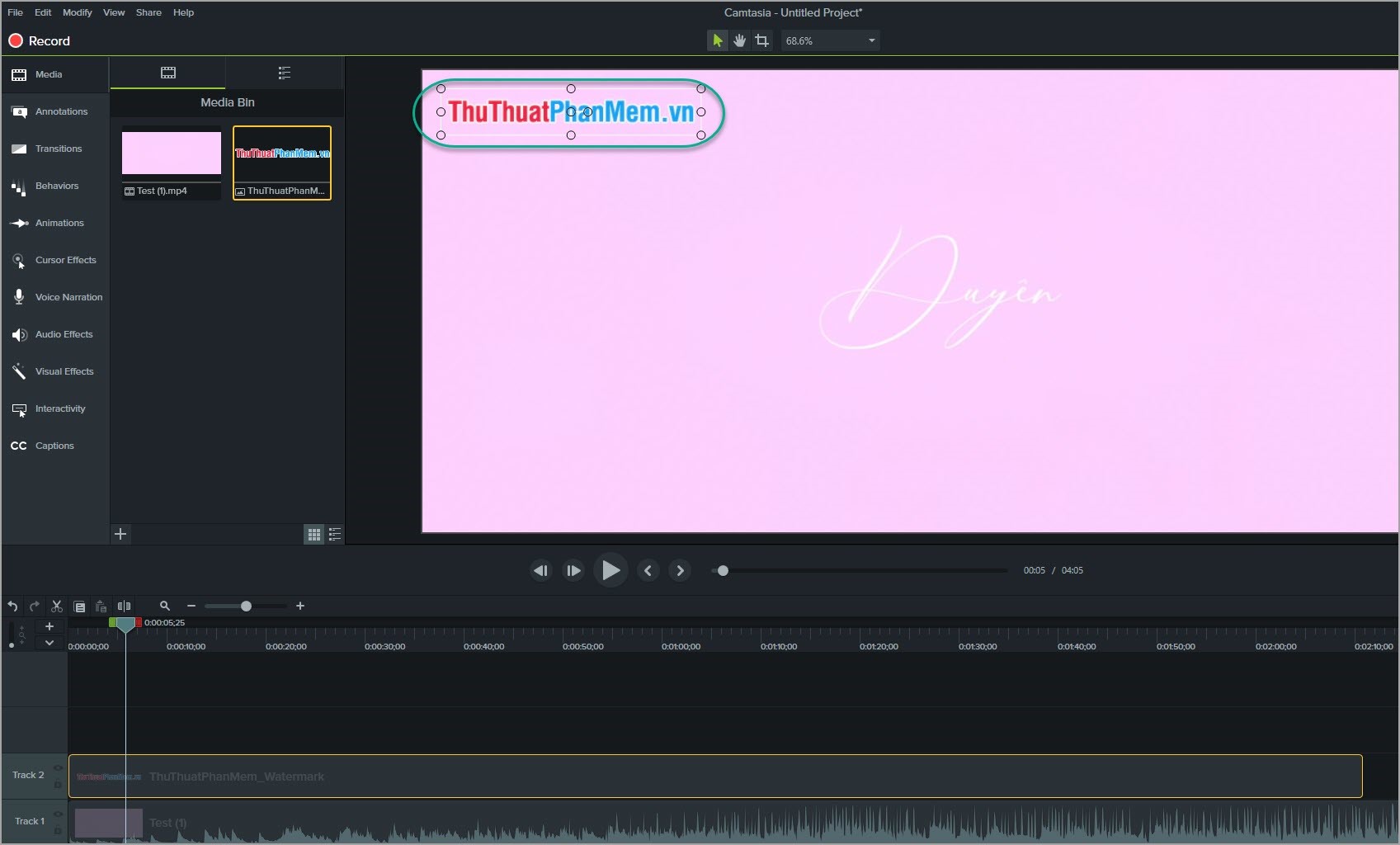 How to stamp video copyright by inserting the Logo Picture 18