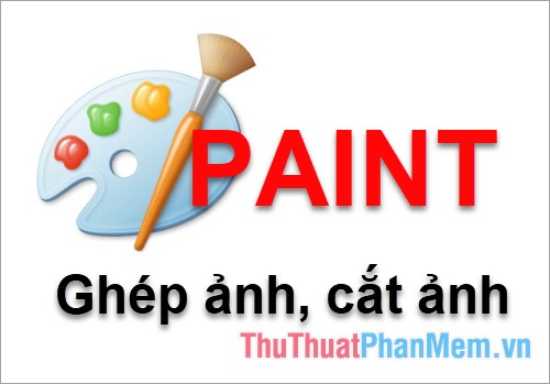 How to stitch photos, cut photos with Paint Picture 1